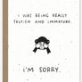 apology wildflower seed paper card for mental health